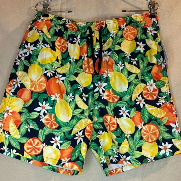 Old Navy Printed Swim Trunks. Fresh-squeezed Fun. Size M. - Picture 1 of 7